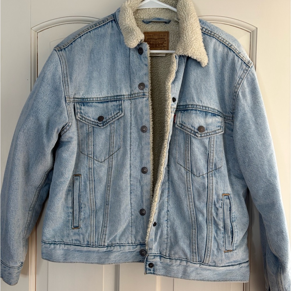 LEVI SHERPA TRUCKER JEAN JACKET